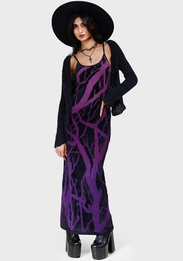 Forest Knit [Purple] | MAXI DRESS