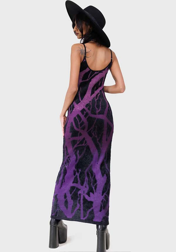 Forest Knit [Purple] | MAXI DRESS