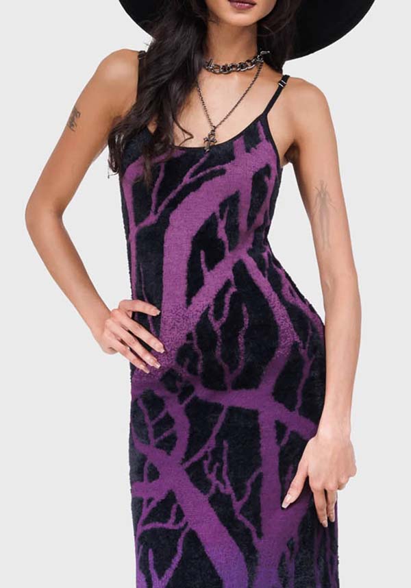 Forest Knit [Purple] | MAXI DRESS