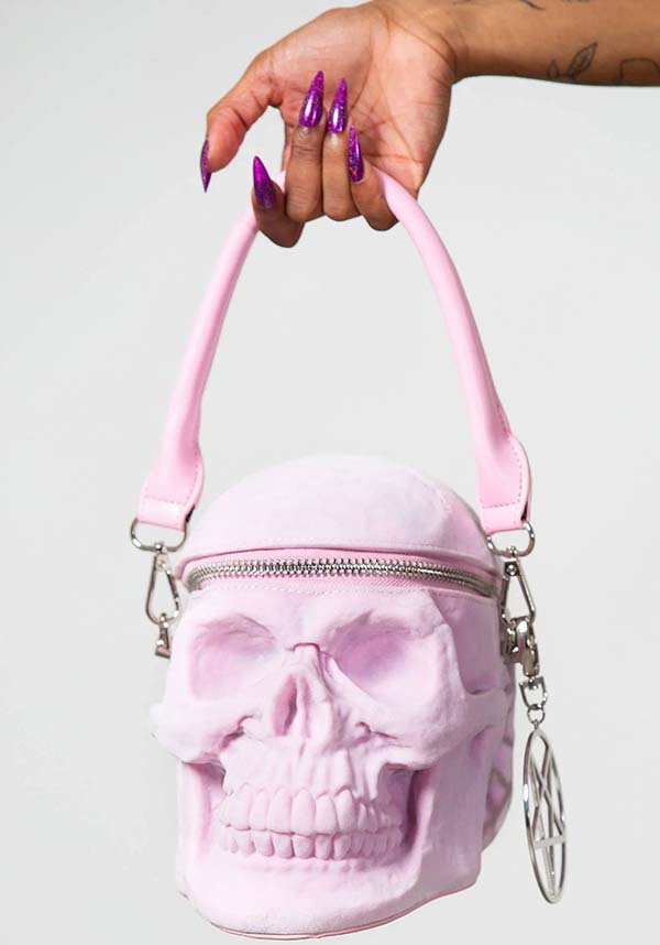Grave Digger Skull [Pastel Pink] | HANDBAG