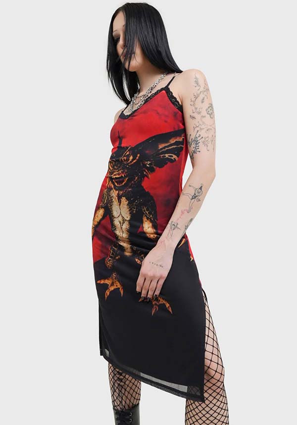 Gremlin Mohawk | MESH MIDI DRESS