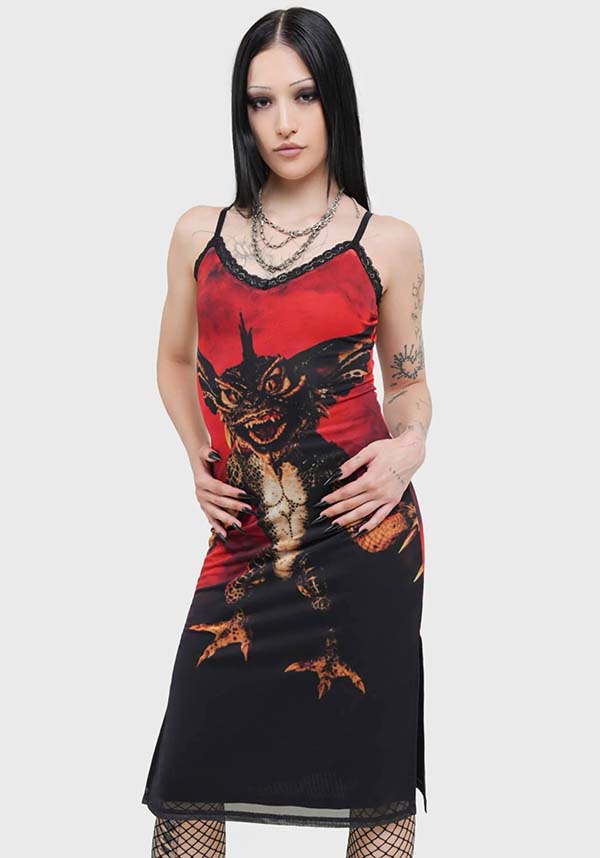 Gremlin Mohawk | MESH MIDI DRESS
