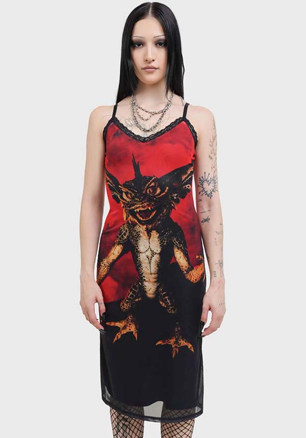 Gremlin Mohawk | MESH MIDI DRESS