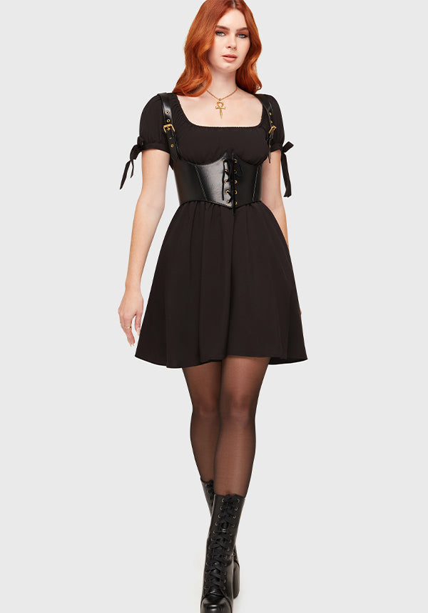 KILLSTAR Grim Gretchen [Black] | MINI DRESS - DRESSES - Detail 2