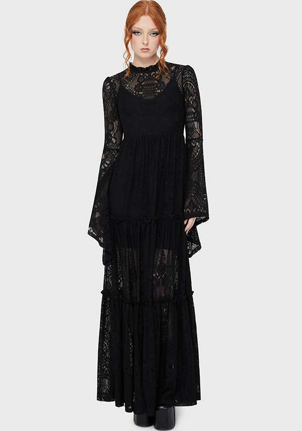 Hecate Lace [Black] | MAXI DRESS