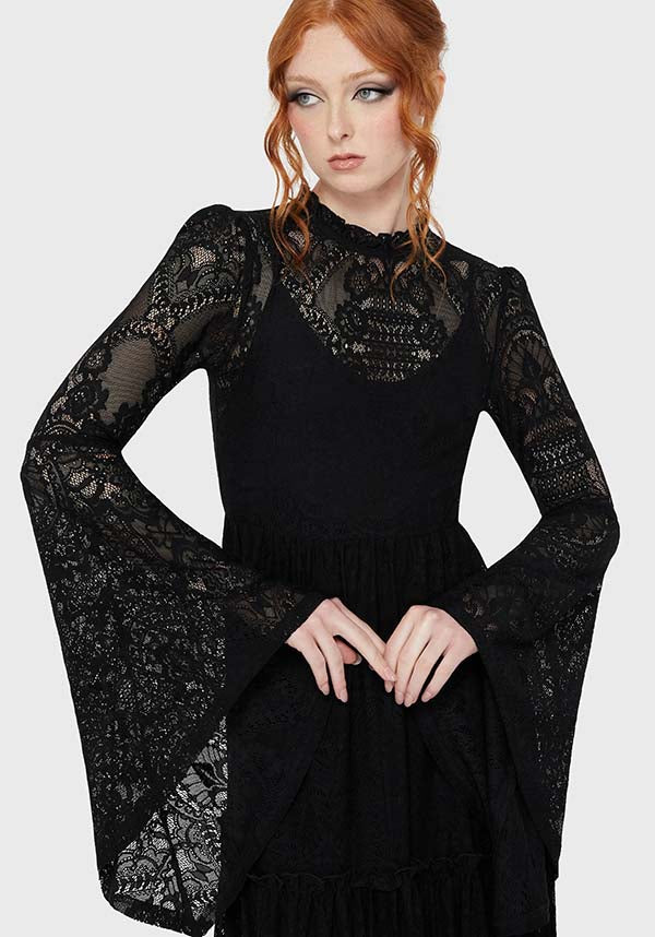 Hecate Lace [Black] | MAXI DRESS