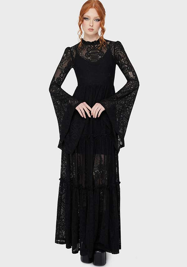 Hecate Lace [Black] | MAXI DRESS