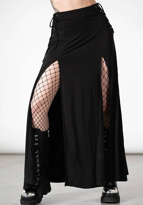 How to Style Double Slit Maxi Skirt: 15 Ladylike Outfit Ideas - FMag.com
