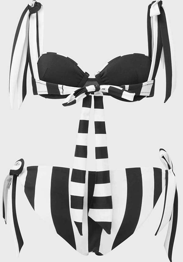 High Tide | BIKINI - Beserk - all, all clothing, all ladies, all ladies clothing, bikini, clothing, discountapp, fp, googleshopping, goth, goth summer, goth summer clothing, gothic, kill star, killstar, KS1103865, ladies, ladies clothing, may23, plus, plus size, R180523, stripe, striped, stripes, stripey, summer, summer goth, swim, swim suit, swim wear, swimmers, swimming, swimsuit, swimwear
