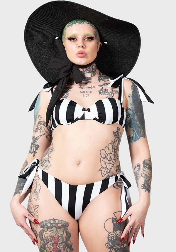 High Tide | BIKINI - Beserk - all, all clothing, all ladies, all ladies clothing, bikini, clothing, discountapp, fp, googleshopping, goth, goth summer, goth summer clothing, gothic, kill star, killstar, KS1103865, ladies, ladies clothing, may23, plus, plus size, R180523, stripe, striped, stripes, stripey, summer, summer goth, swim, swim suit, swim wear, swimmers, swimming, swimsuit, swimwear
