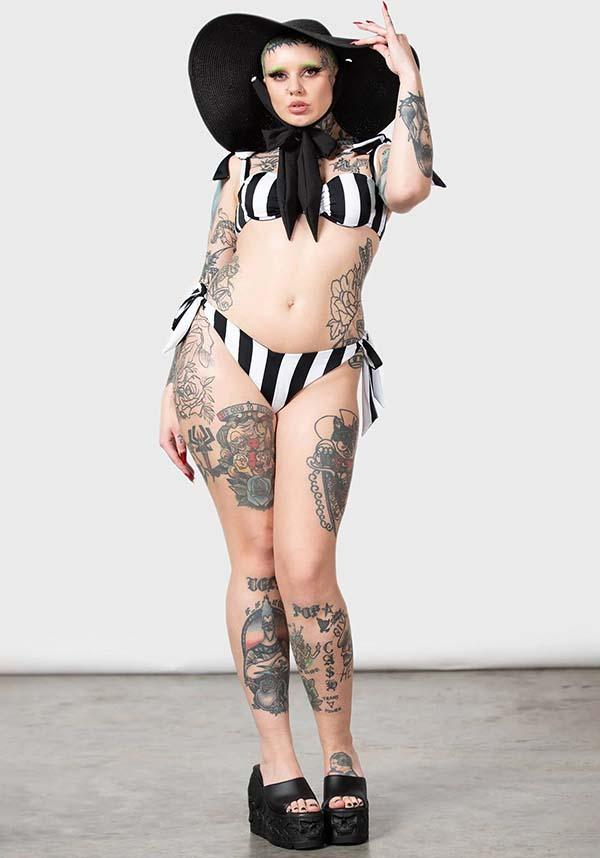High Tide | BIKINI - Beserk - all, all clothing, all ladies, all ladies clothing, bikini, clothing, discountapp, fp, googleshopping, goth, goth summer, goth summer clothing, gothic, kill star, killstar, KS1103865, ladies, ladies clothing, may23, plus, plus size, R180523, stripe, striped, stripes, stripey, summer, summer goth, swim, swim suit, swim wear, swimmers, swimming, swimsuit, swimwear