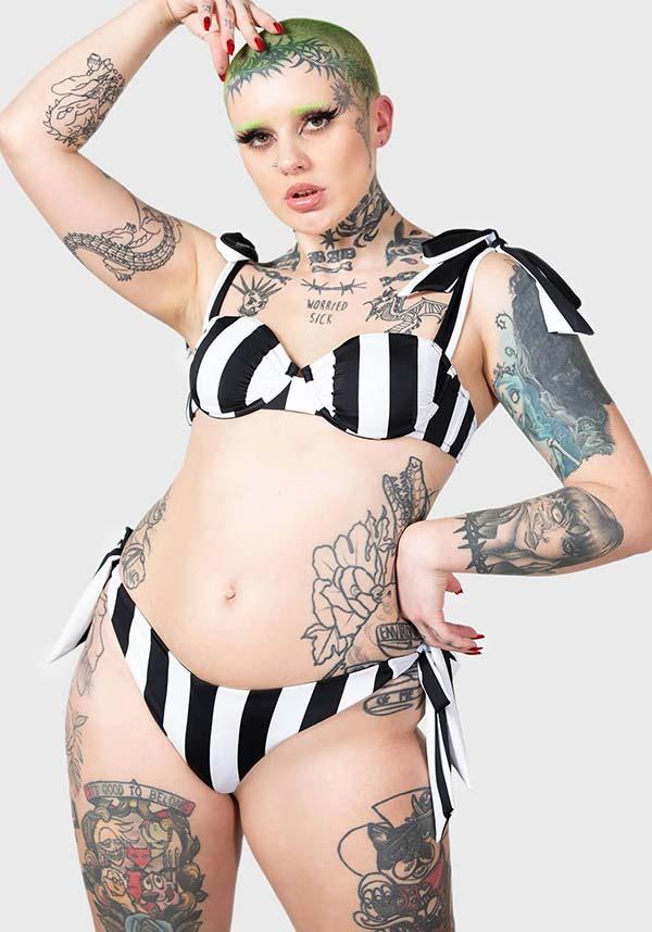 High Tide | BIKINI - Beserk - all, all clothing, all ladies, all ladies clothing, bikini, clothing, discountapp, fp, googleshopping, goth, goth summer, goth summer clothing, gothic, kill star, killstar, KS1103865, ladies, ladies clothing, may23, plus, plus size, R180523, stripe, striped, stripes, stripey, summer, summer goth, swim, swim suit, swim wear, swimmers, swimming, swimsuit, swimwear