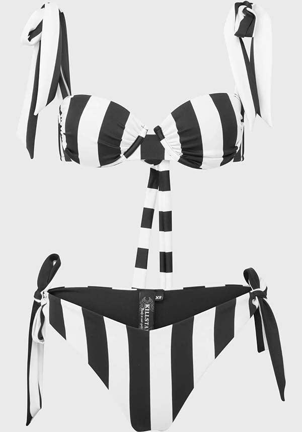 High Tide | BIKINI - Beserk - all, all clothing, all ladies, all ladies clothing, bikini, clothing, discountapp, fp, googleshopping, goth, goth summer, goth summer clothing, gothic, kill star, killstar, KS1103865, ladies, ladies clothing, may23, plus, plus size, R180523, stripe, striped, stripes, stripey, summer, summer goth, swim, swim suit, swim wear, swimmers, swimming, swimsuit, swimwear