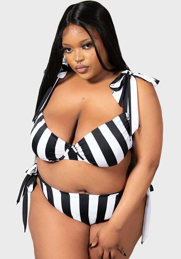 High Tide | BIKINI - Beserk - all, all clothing, all ladies, all ladies clothing, bikini, clothing, discountapp, fp, googleshopping, goth, goth summer, goth summer clothing, gothic, kill star, killstar, KS1103865, ladies, ladies clothing, may23, plus, plus size, R180523, stripe, striped, stripes, stripey, summer, summer goth, swim, swim suit, swim wear, swimmers, swimming, swimsuit, swimwear