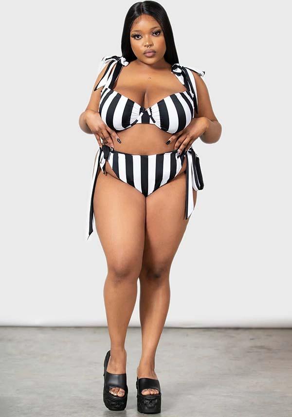 High Tide | BIKINI - Beserk - all, all clothing, all ladies, all ladies clothing, bikini, clothing, discountapp, fp, googleshopping, goth, goth summer, goth summer clothing, gothic, kill star, killstar, KS1103865, ladies, ladies clothing, may23, plus, plus size, R180523, stripe, striped, stripes, stripey, summer, summer goth, swim, swim suit, swim wear, swimmers, swimming, swimsuit, swimwear