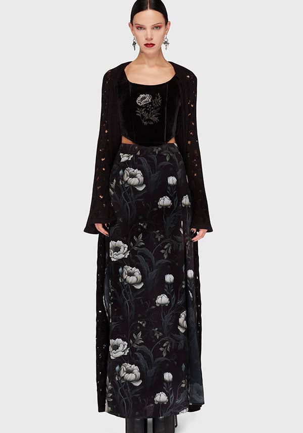 KILLSTAR Ivory's Chorus | MAXI SKIRT - SKIRTS - Back View