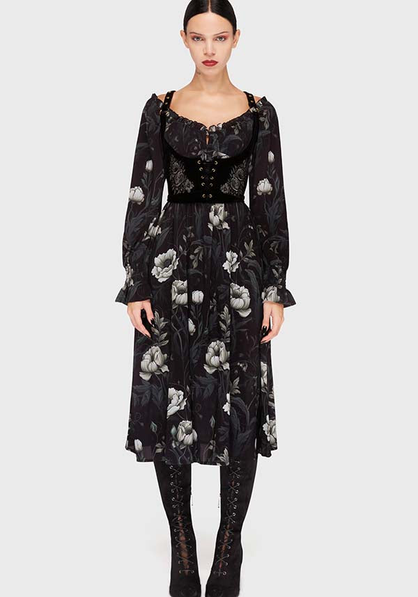 killstar midi dress Killstar | Ivory'S Chorus Midi Dress
