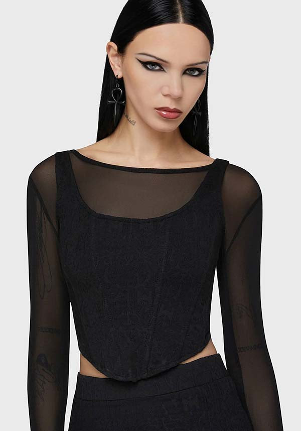 KILLSTAR Lisbeth | CORSET TOP - TOPS - Front View