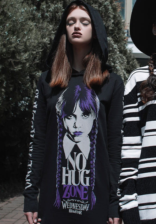 No-Hug Zone | LONGLINE HOODIE*