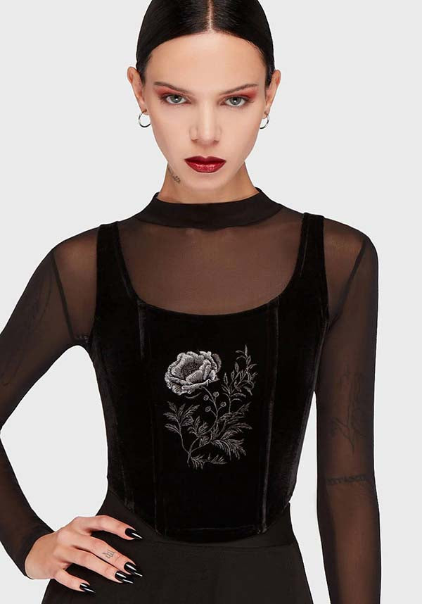KILLSTAR Raven's Rose | CORSET - TOPS - Front View