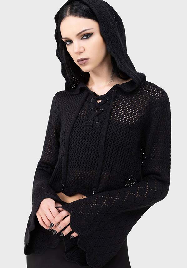 Shadow Witch | HOODED KNIT SWEATER