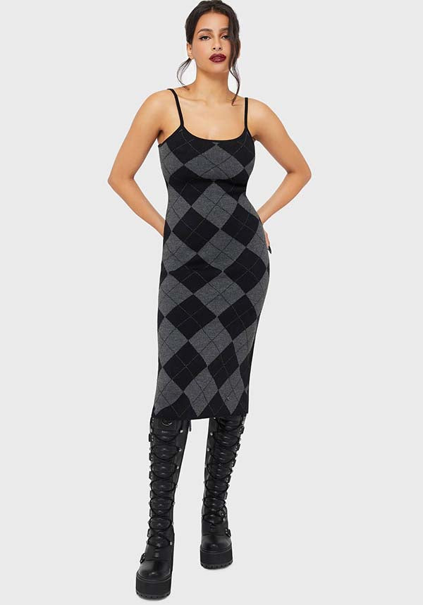Twilight Argyle | MIDI DRESS