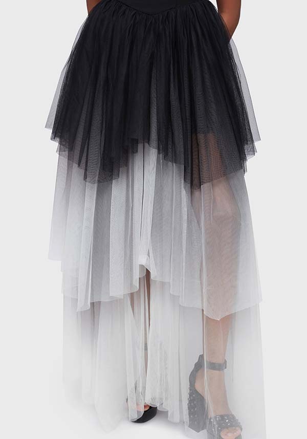 KILLSTAR Under The Candle Light [Black/White] | MAXI DRESS - DRESSES - Detail 3