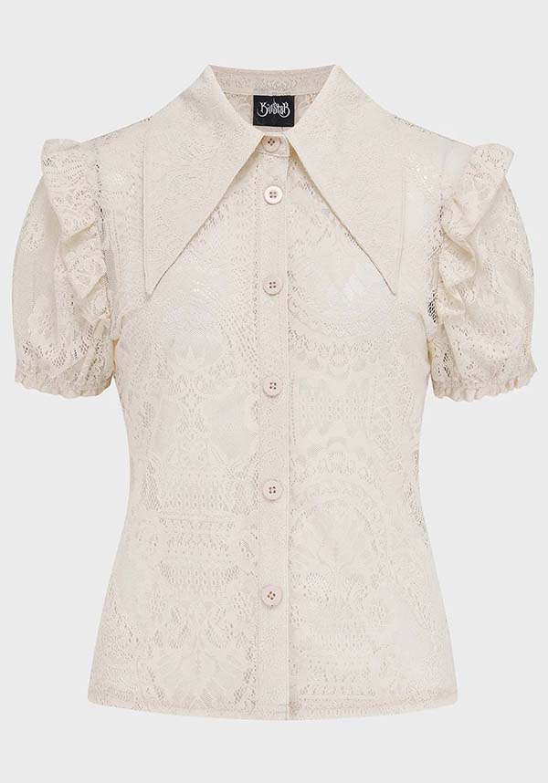 Vexina Lace [Ivory] | COLLAR TOP