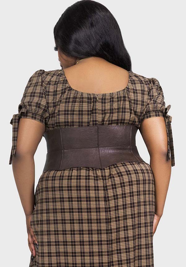 Wetland Bat Peplum [Brown] | CORSET