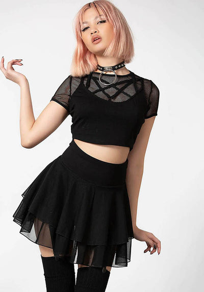 Killstar - Yasumi Mesh Skirt - Buy Online Australia