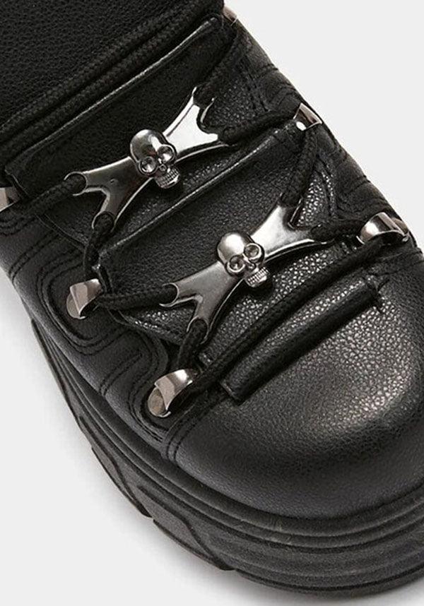 Rimo Core Chunky Black | TRAINERS` - Beserk - all, aug20, black, clickfrenzy15-2023, discontinued, discountapp, flats [in stock], fp, goth, gothic, in stock, instock, koi, koi footwear, labelinstock, labelpending, labelvegan, pending, platforms [in stock], punk, shoe, shoes, skull, skulls, techwear, vegan