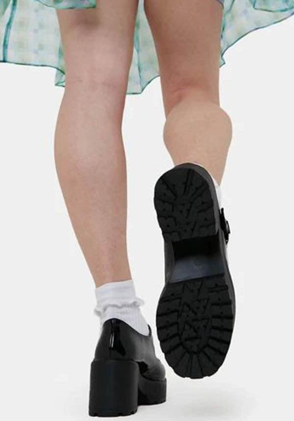 Sai [Black Patent] | MARY JANES` - Beserk - all, all ladies, black, clickfrenzy15-2023, discountapp, exclusive, feb22, fp, heels, heels [in stock], in stock, instock, koi footwear, KOIB025, labelinstock, labelvegan, ladies, mary janes, patent, platform heels, platforms, platforms [in stock], R080222, shiny, shoes, vegan