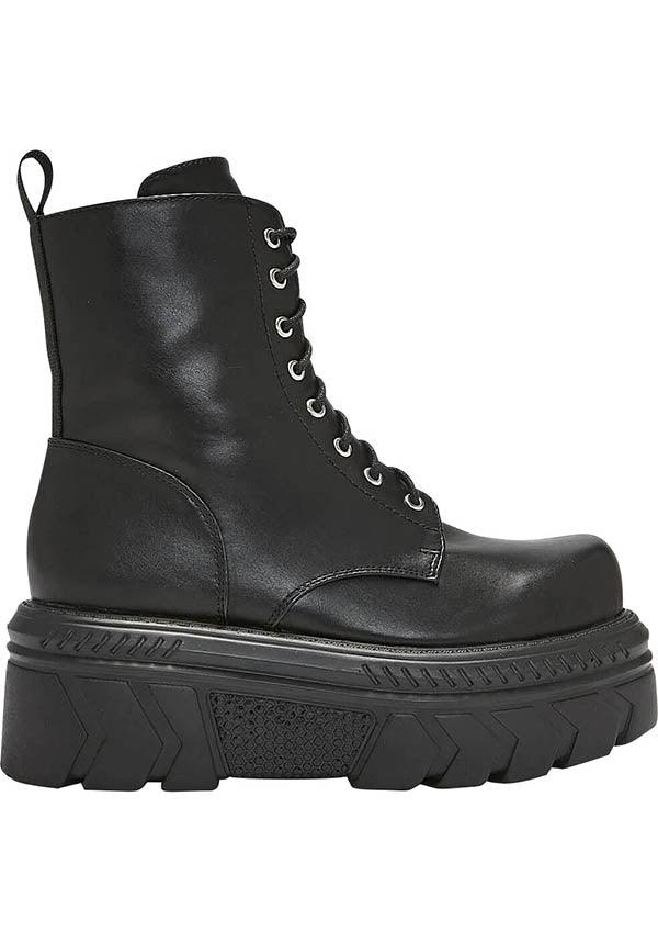 Talwar | CHUNKY STOMPER BOOTS` - Beserk - all, boot, boots, boots [in stock], clickfrenzy15-2023, combat boots, discountapp, fp, goth, gothic, in stock, instock, jun21, koi, koi footwear, labelinstock, labelvegan, R010621, shoe, shoes, vegan, zip up