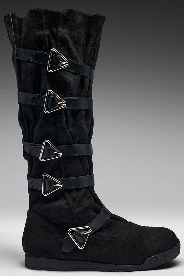 The Oni Revenant [Black] | KNEE HIGH BOOTS
