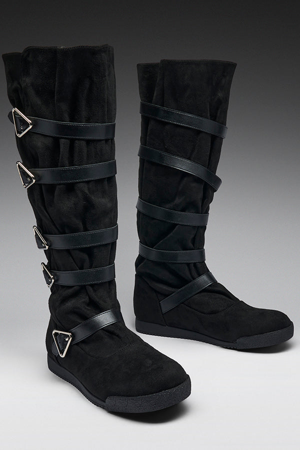 The Oni Revenant [Black] | KNEE HIGH BOOTS