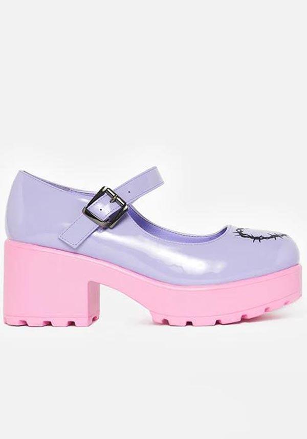 Yami Purple | MARY JANES - Beserk - all, discountapp, egirl, egirleboy, fp, googleshopping, goth, kawaii, koi footwear, KOIB035, labelvegan, ladies shoes, mary jane, mary janes, may23, pastel, pastel goth, pastel pink, pastel purple, platform, platform heels, platforms, platforms [in stock], R140523, shoe, shoes, vegan