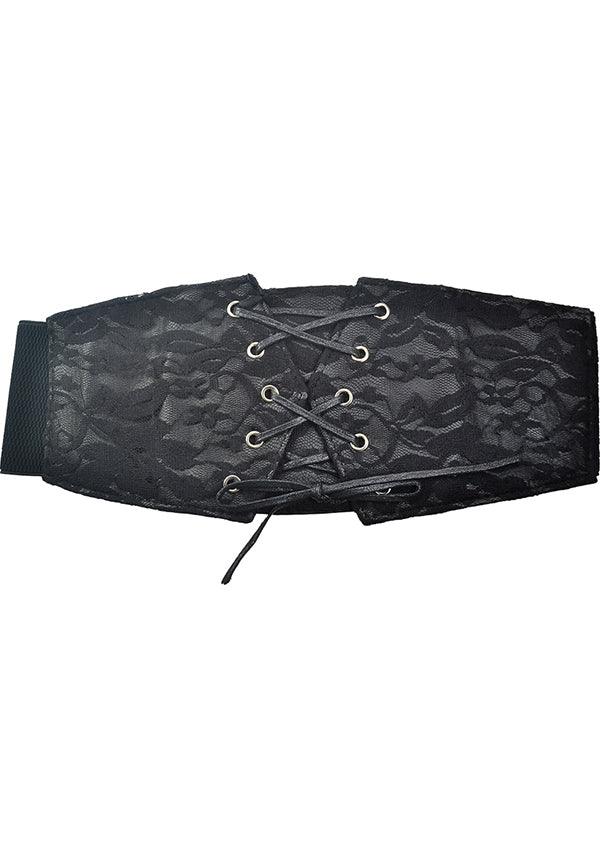 Lace Corset | BELT - Beserk - accessories, all, belt, belts and buckles, black, clickfrenzy15-2023, corset, discountapp, fp, goth, gothic, innocentclothing, lace, lace up, medieval, poizen industries, renaissance, repriced030523
