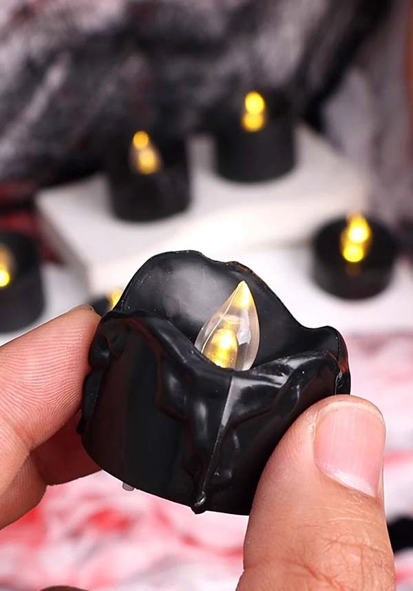 LED Tealight Black Candles 6pce Buy Online Australia
