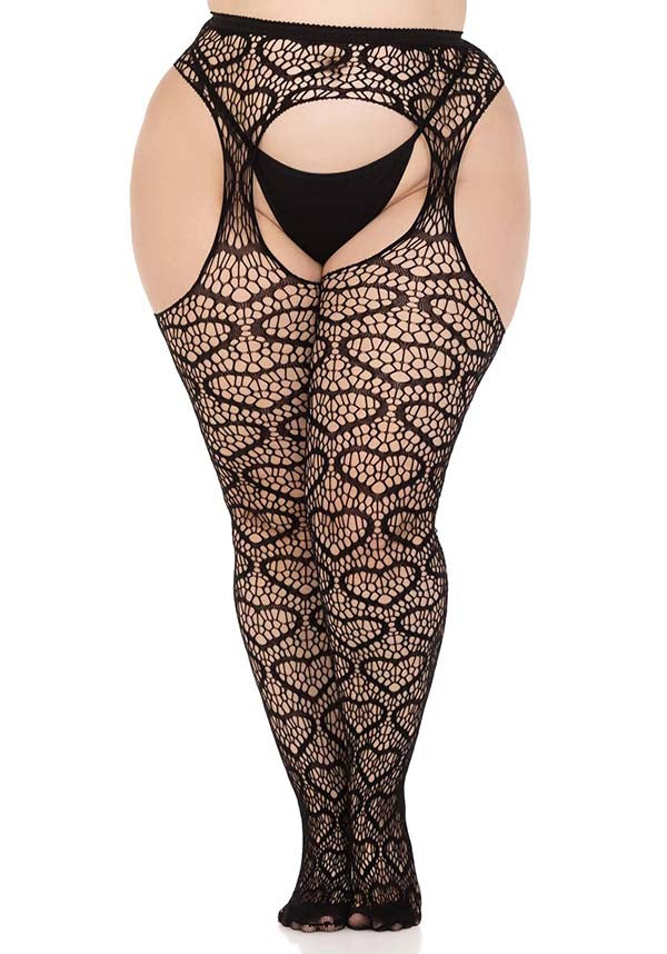 Amore Heart Net | SUSPENDER PANTYHOSE