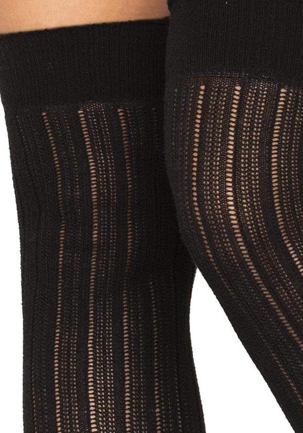 Angie Rib | KNIT KNEE SOCKS^ - Beserk - all, all clothing, all ladies clothing, backorder, black, clickfrenzy15-2023, clothing, cpgstinc, derby hosiery, discountapp, egirl, egirleboy, festival, fp, gifts socks, googleshopping, goth, gothic, high socks, hosiery, hosiery and socks, knit, knitted, ladies clothing, ladies socks, long socks, R060922, sep22, Sept, socks, thigh high, tomfoolery, TOMIN320547, witch, witches, witchy