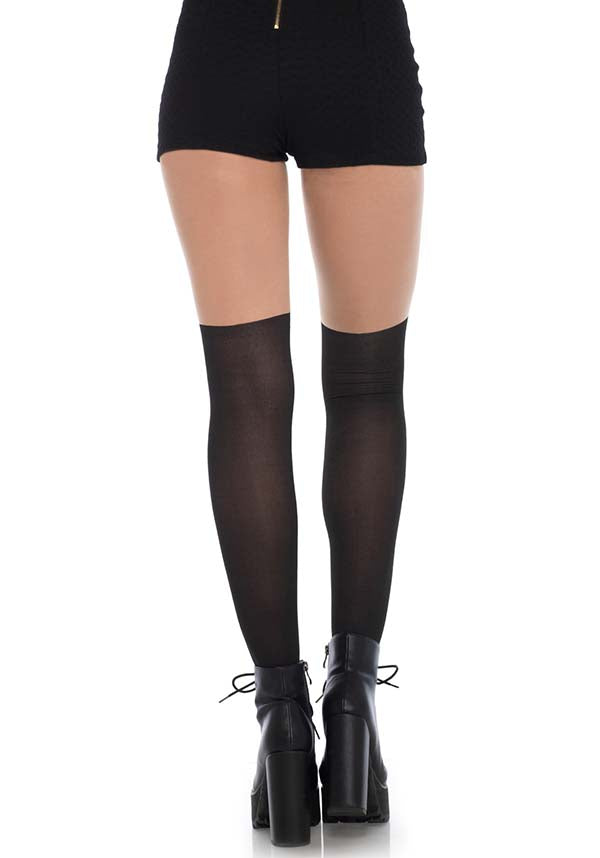 Black Cat Spandex Opaque | PANTYHOSE