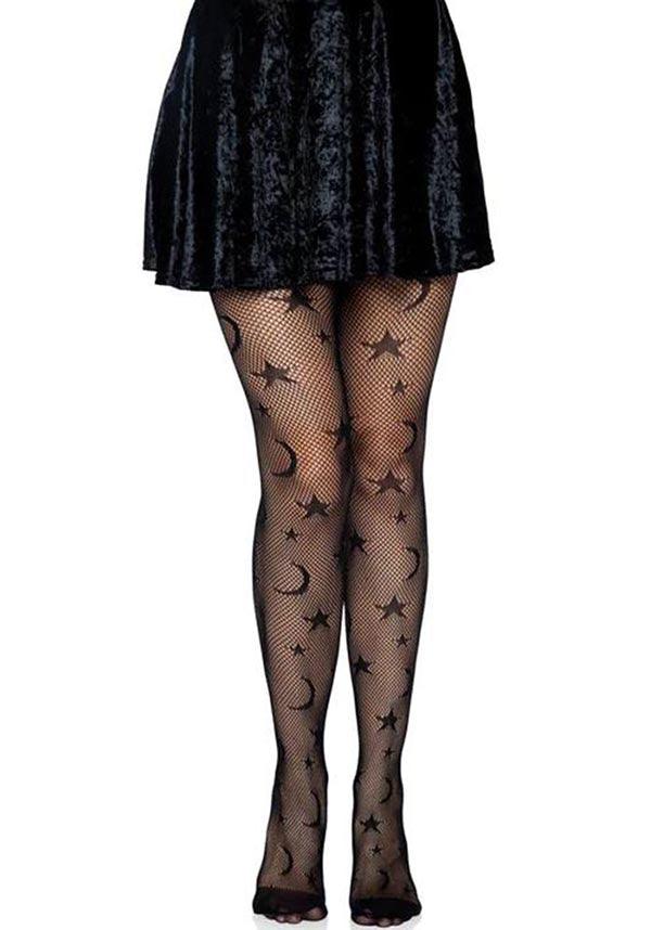Celestial | FISHNET TIGHTS - Beserk - all, all clothing, all ladies, all ladies clothing, black, clickfrenzy15-2023, clothing, cosmic, cpgstinc, discountapp, edgy, fp, gothic, halloween, hosiery, hosiery and socks, ladies, ladies clothing, leg avenue, moon, repriced08022023, repriced22072022, sep18, stockings, tights, tomfoolery, winter, winter clothing