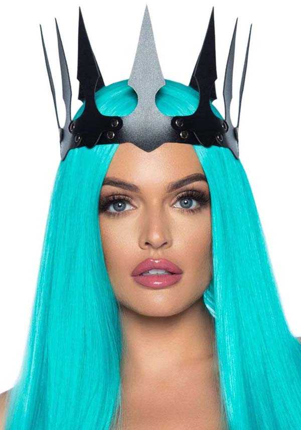 Faux Leather Spiked | CROWN