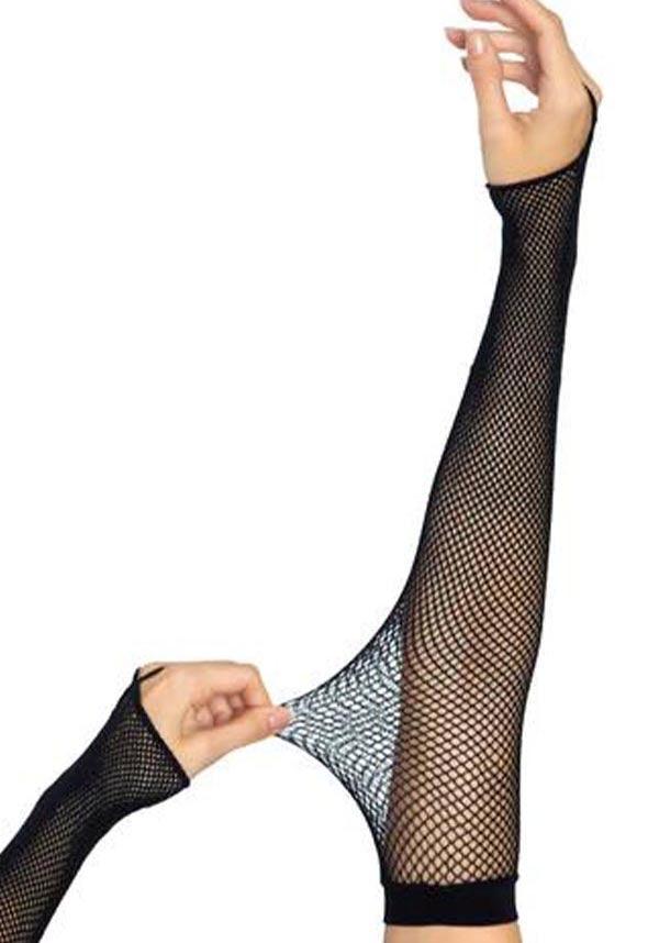 Fishnet [With Finger Loop] | ARM WARMER GLOVES^ - Beserk - accessories, all, all clothing, backorder, black, clickfrenzy15-2023, cosplay, costume, cpgstinc, discountapp, fishnet, formal, formal wear, fp, gloves and armwarmers, halloween, ladies clothing, leg avenue, sep18, tomfoolery, winter, winter clothing
