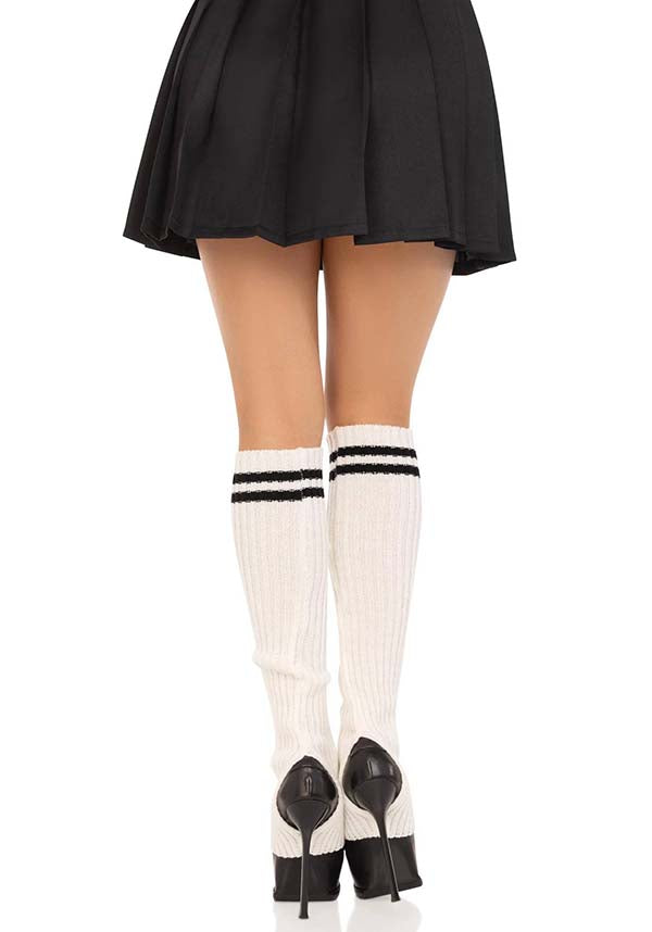 Hailey Stirrup [White] | LEG WARMERS