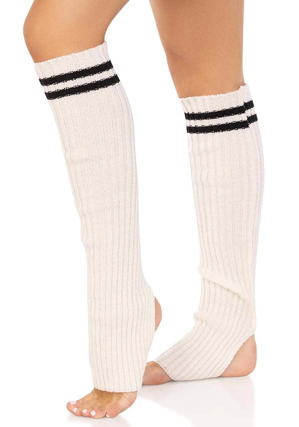 Hailey Stirrup [White] | LEG WARMERS