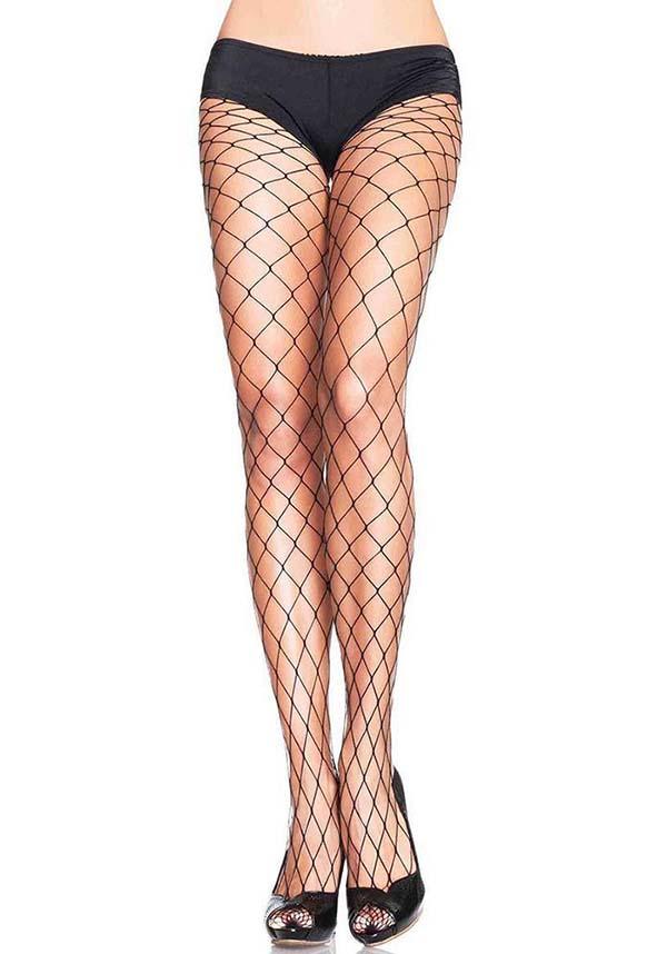 Isla Fence Net [Black] | TIGHTS - Beserk - all, all clothing, all ladies clothing, black, burlesque, clickfrenzy15-2023, cosplay, cpgstinc, discountapp, fish net, fishnet, fp, hosiery, hosiery and socks, ladies, ladies clothing, leg avenue, nov18, pantyhose, plus size, repriced08022023, repriced22072022, stockings, tomfoolery