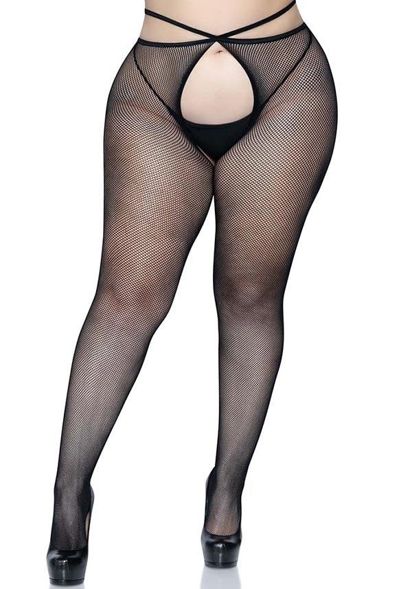 Olivia Crotchless | FISHNET TIGHTS - Beserk - all, all clothing, all ladies clothing, black, burlesque, clickfrenzy15-2023, clothing, cpgstinc, crotchless, discountapp, festival, fetish, fish net, fishnet, fp, googleshopping, hosiery, hosiery and socks, ladies clothing, plus size, R060922, sep22, Sept, stockings, tight, tights, tomfoolery, TOMIN320547