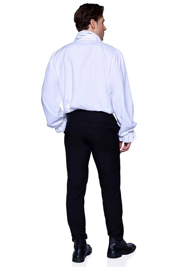 Ruffle Front [White] | SHIRT