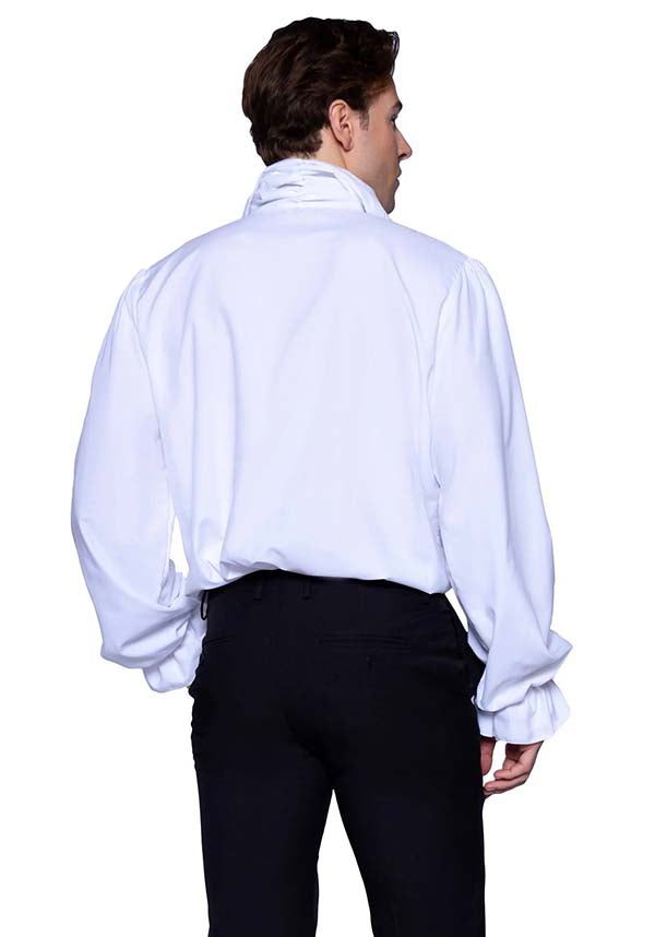 Ruffle Front [White] | SHIRT
